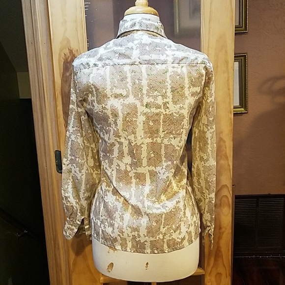 1970s VTG blouse 70s style trend 2020 - Picture 2 of 3